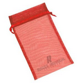 Printed Organza Mesh Pouches (6"x13")